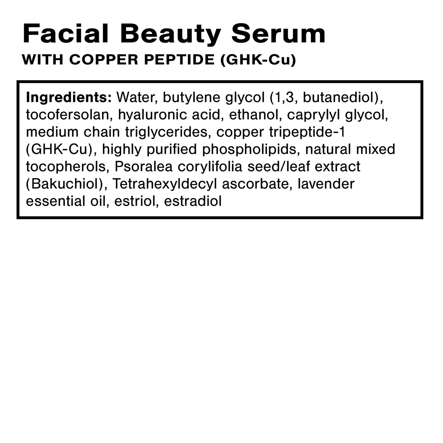 Facial Beauty Serum