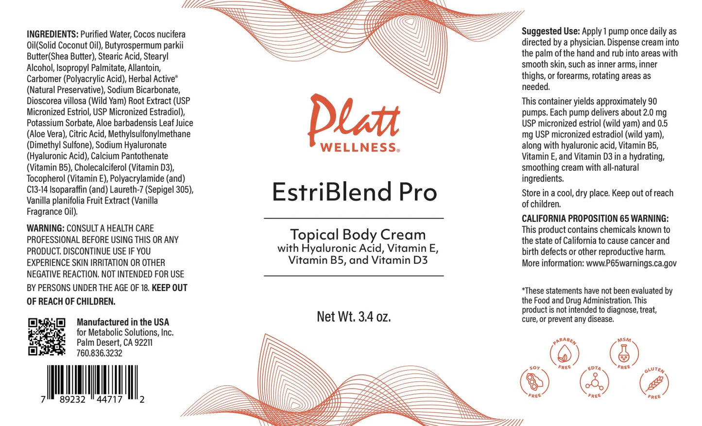 EstriBlend Pro™ Estradiol + Estriol Topical Cream | Estrogen Support