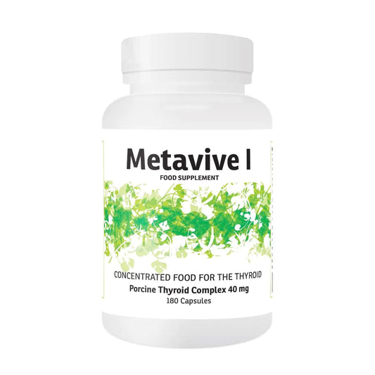 Metavive I Porcine Thyroid Complex 40mg (180 caps)