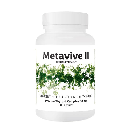 Metavive II Porcine Thyroid Complex 80mg (90 caps)